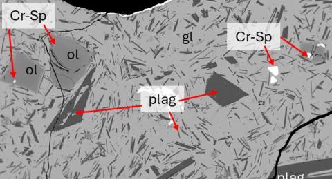 Thin section from Sundhnúksgígar crater row